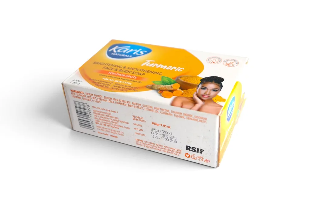 Karis Naturals Face & Body Soap Turmeric Brightening & Smoothening 200g – photo 2