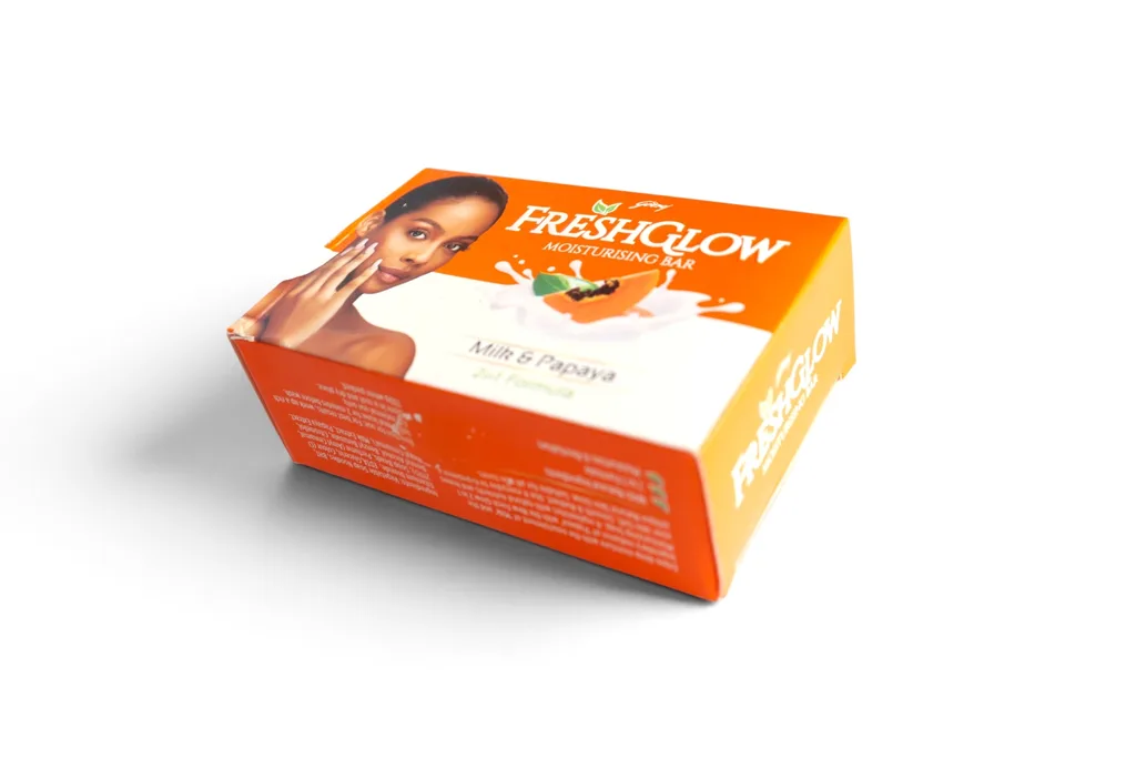 Godrej Freshglow Body Soap Milk Papaya Moisturising 100g – photo 2