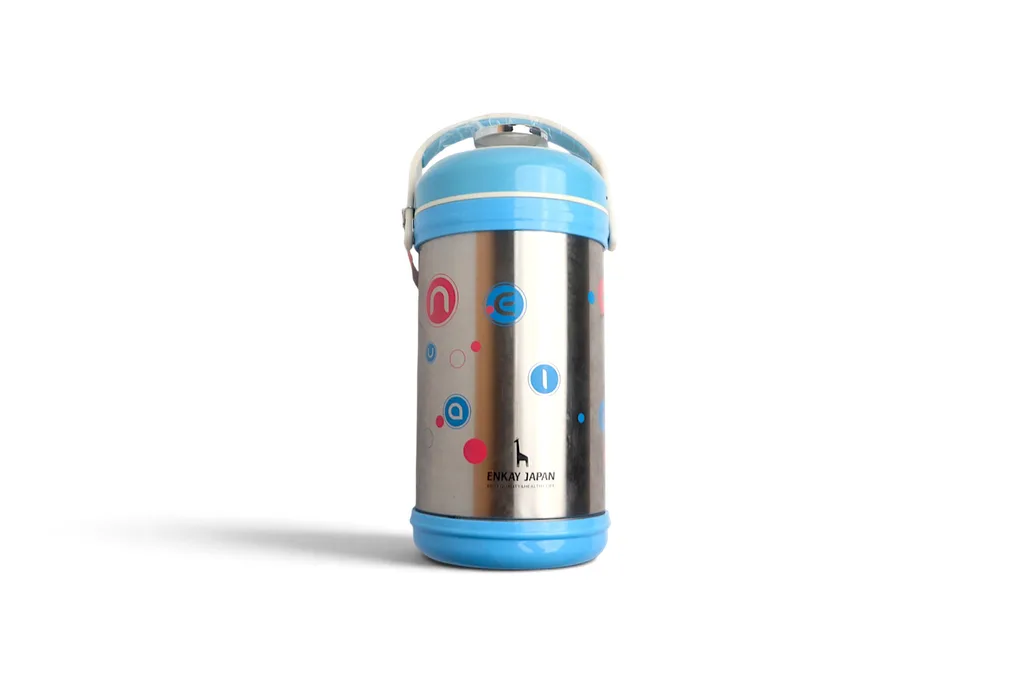 Enkay Japan Stainless Steel Insulated Food Flask With Handle 2.0L – photo 2
