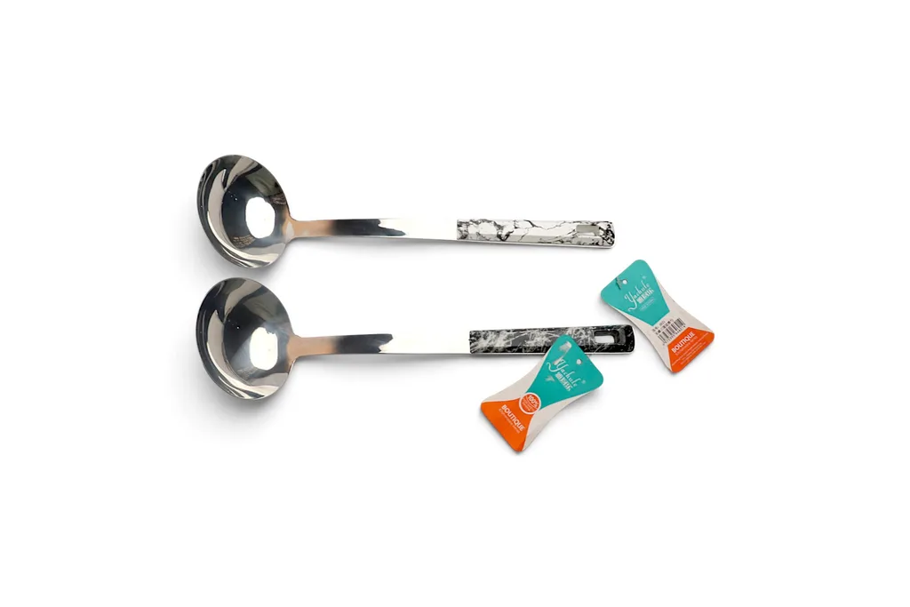 Yachule Stainless Steel Soup Ladle Marble Handle