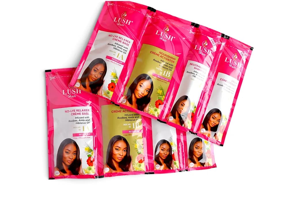 Lush Hair 4-In-1 No-Lye Hair Relaxer Regular